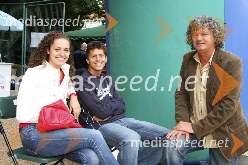 Tadeja Ternar, Miss Slovenije 2007, Tomi Ternar, tenisač in brat Tadeje Ternar in Nenad Nikolič - Neco, organizator turnirja in direktor športne agencije NispoTeniški turnir Tivoli Cup 2008