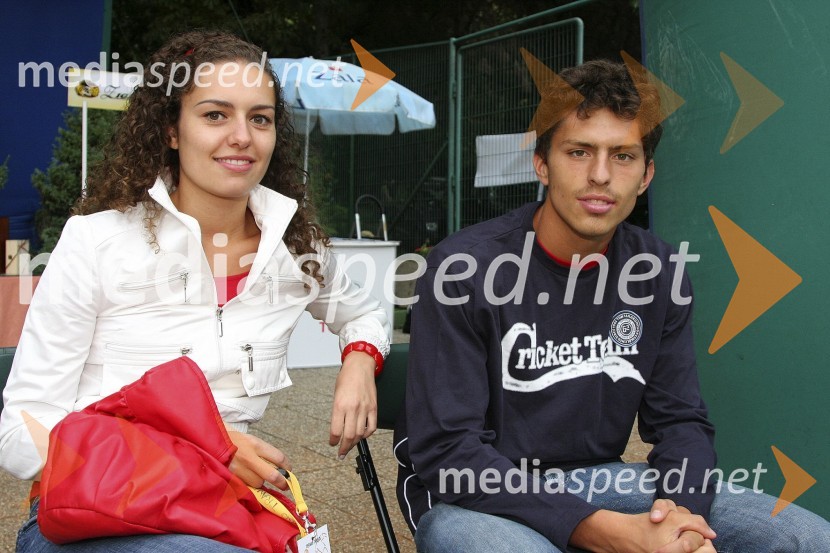 Tadeja Ternar, Miss Slovenije 2007 in Tomi Ternar, tenisač in brat Tadeje TernarTeniški turnir Tivoli Cup 2008