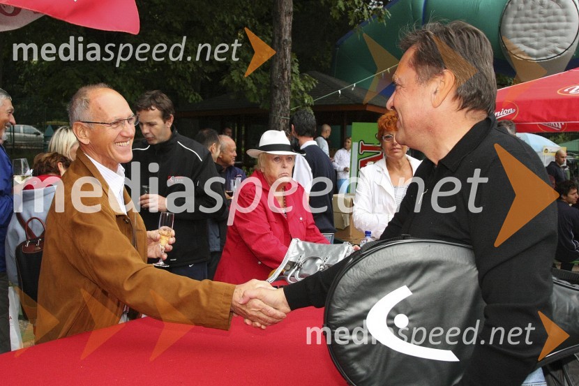 Miro Cerar, nekdanji gimnastičar in predsednik Olimpijske akademije ter ambasador za fair play in Zoran Janković, župan LjubljaneTeniški turnir Tivoli Cup 2008