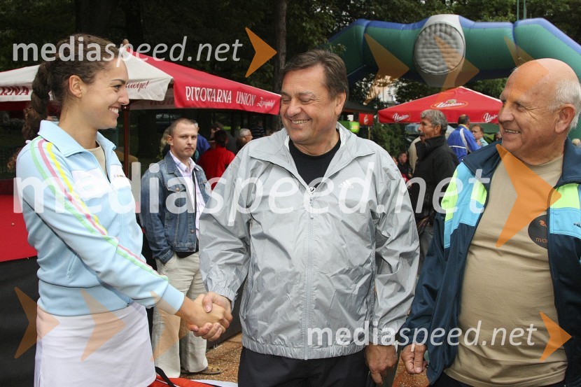 Tadeja Ternar, Miss Slovenije 2007, Zoran Janković, župan Ljubljane, Janez Kocjančič, predsednik OKSTeniški turnir Tivoli Cup 2008