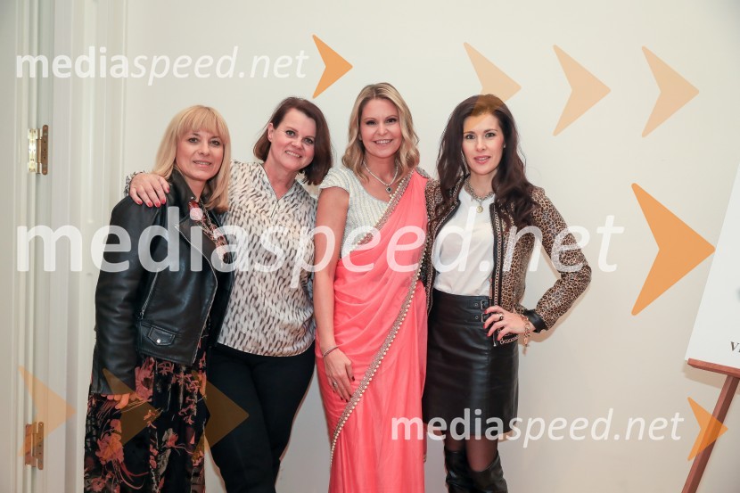  Barbra Jermann, nekdanja urednica Suzy/Delo;  Melita Kuhar, Svetovalnica; dr. Saša Božič, Koordinatorka projekta WEF Slovenia 2020 in Executive Coachinja;   Shana  Flogie, psihološka astrologinjaVerjemi, predstavitev knjige