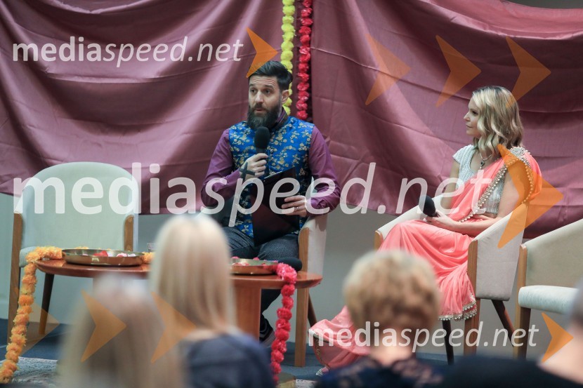  Žiga  Gombač, pisatelj; dr. Saša Božič, Koordinatorka projekta WEF Slovenia 2020 in Executive CoachinjaVerjemi, predstavitev knjige