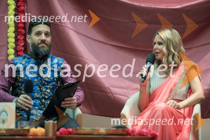  Žiga  Gombač, pisatelj; dr. Saša Božič, Koordinatorka projekta WEF Slovenia 2020 in Executive CoachinjaVerjemi, predstavitev knjige