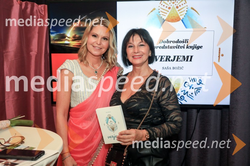dr. Saša Božič, Koordinatorka projekta WEF Slovenia 2020 in Executive Coachinja;  Azra Širovnik, pisateljicaVerjemi, predstavitev knjige