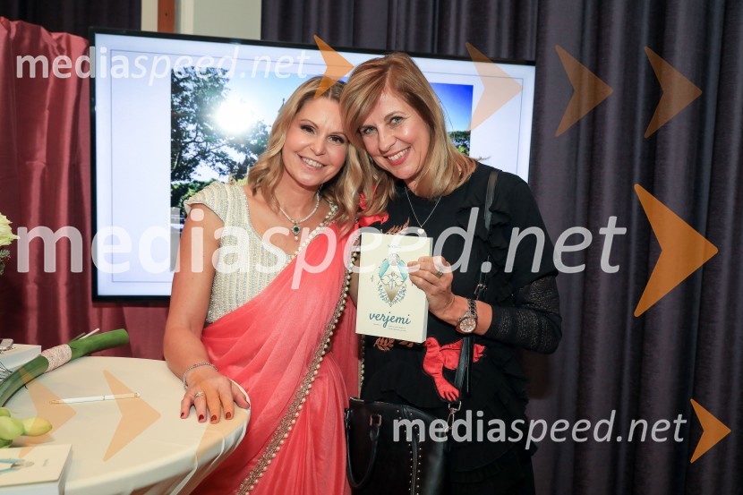 dr. Saša Božič, Koordinatorka projekta WEF Slovenia 2020 in Executive Coachinja; mag. Marjeta Kljajič, agencija NichaVerjemi, predstavitev knjige