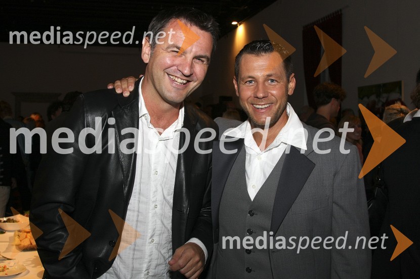 David Čeplak, član uprave Infonet Media d.d. in Marko Vozelj, pevecSlovenska popevka 2008