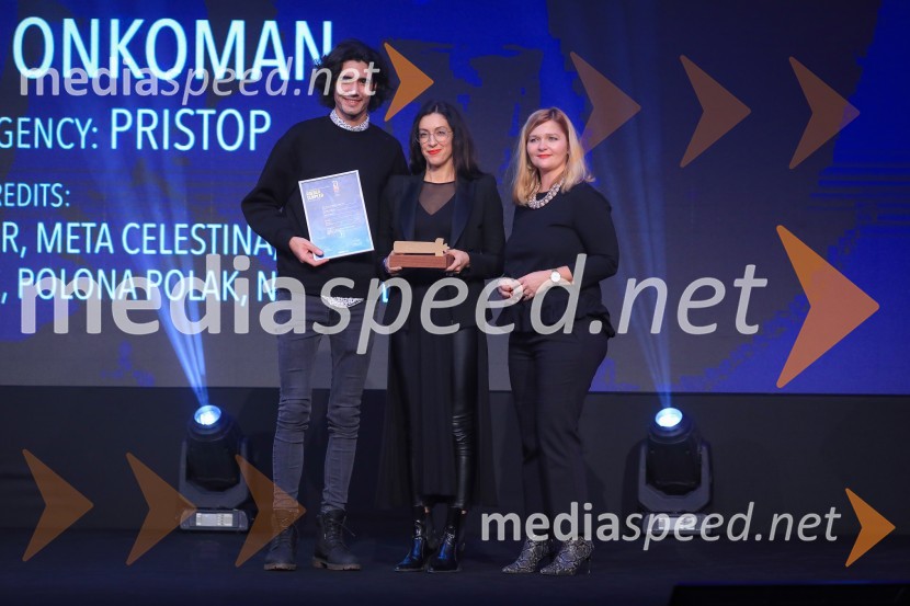  Drago Mlakar, Publicis;  Meta  Celestina;  Eva Aljančič, direktorica marketinga BMW Group SlovenijaSempl 2019, podelitev nagrad SEMPLER