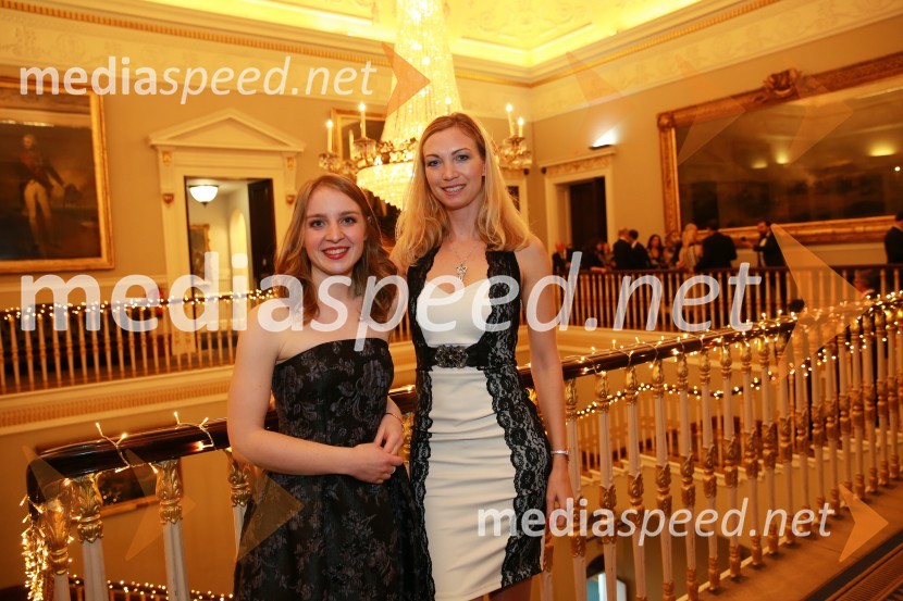  Špela Drobnič Rener, Britansko-slovenska gospodarska zbornica;  Karmen  Marguč, CHR PartnersChristmas Gala v Londonu