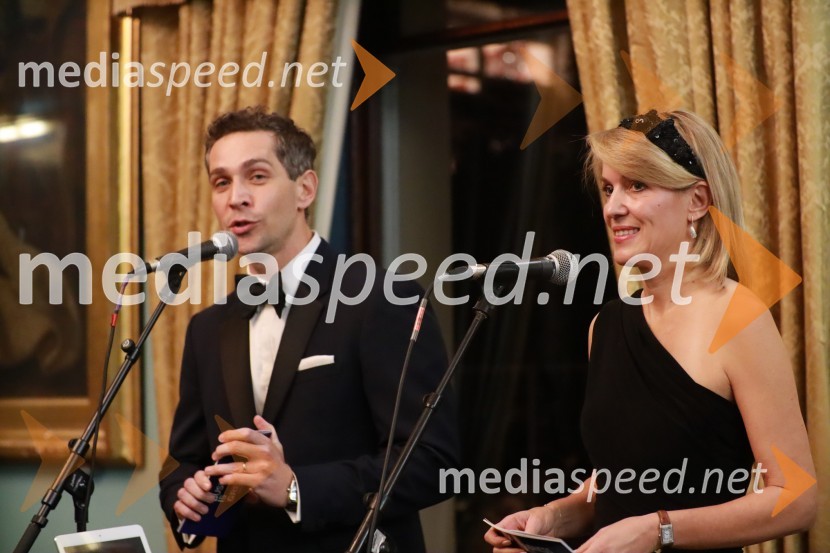  Miha Žerko, predsednik, Britansko-slovenska gospodarska zbornica;  Barbara Uranjek, direktorica, Britansko-slovenska gospodarska zbornicaChristmas Gala v Londonu