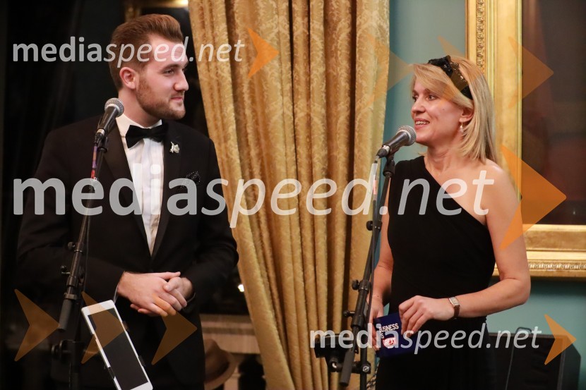  Miha Murn, predsednik AAMI Corporation, predsednik Botticellijevega kluba, predsednik Salvadorjevega kluba, direktor Zavoda AAMI, umetnik;  Barbara Uranjek, direktorica, Britansko-slovenska gospodarska zbornicaChristmas Gala v Londonu