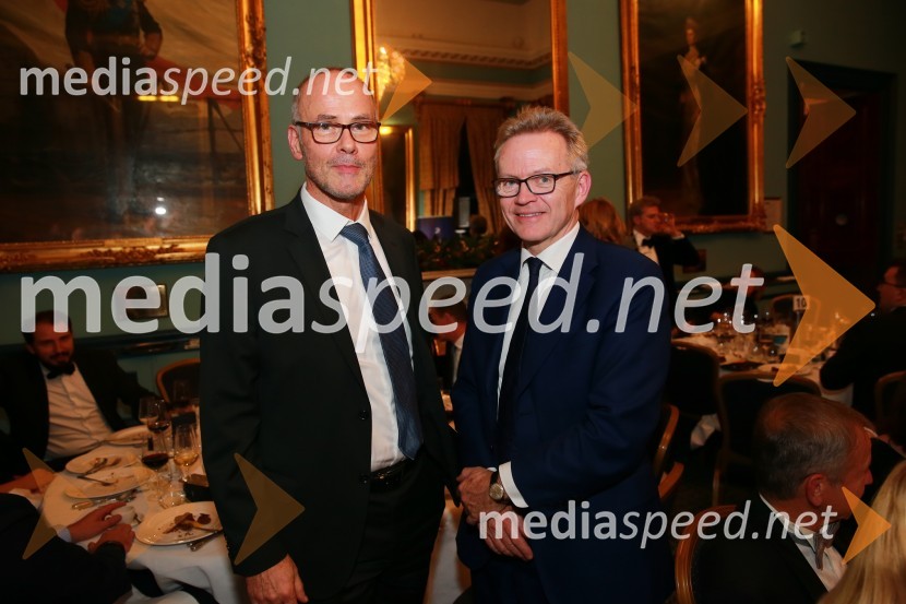  Jože  Lenič, predsednik uprave Abanka	;  Nigel  Higgins, predsednik uprave BarclaysChristmas Gala v Londonu