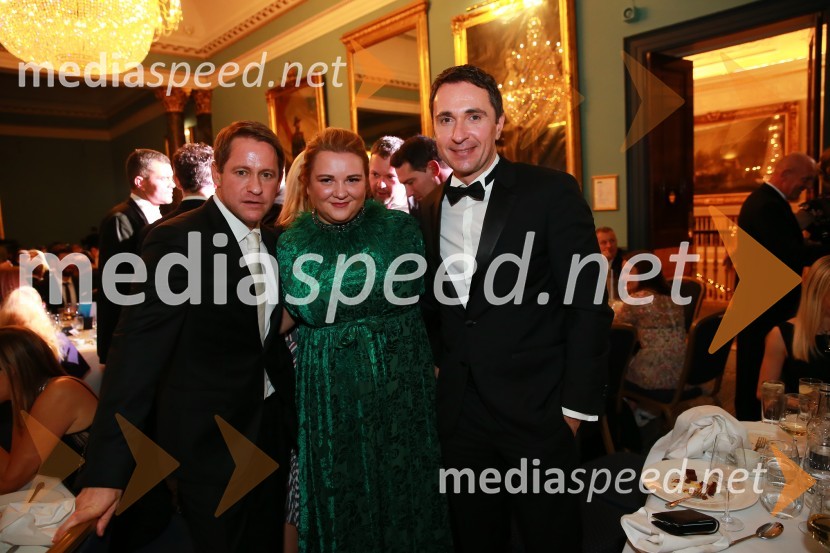 prof. dr. Andrej Janež, endokrinolog;  Petra Tolja, lastnica agencije Pure Travel;  Gregor  Jamnik, direktor hotela SlonChristmas Gala v Londonu