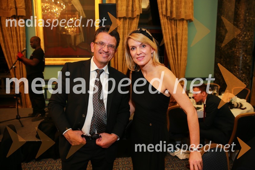 dr. Imre Balogh, finančnik;  Barbara Uranjek, direktorica, Britansko-slovenska gospodarska zbornicaChristmas Gala v Londonu