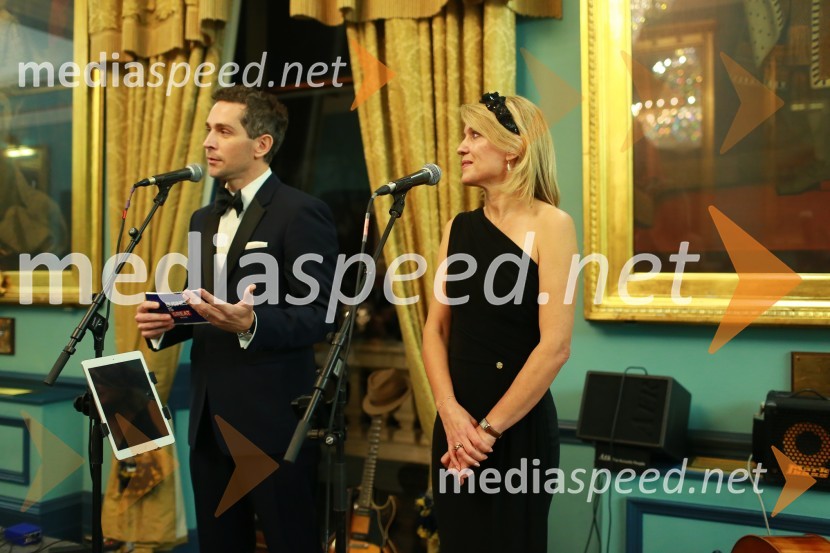  Miha Žerko, predsednik, Britansko-slovenska gospodarska zbornica;  Barbara Uranjek, direktorica, Britansko-slovenska gospodarska zbornicaChristmas Gala v Londonu