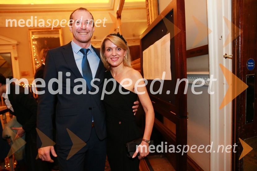 Primož Kreft, marketing, Gastrofuzija;  Barbara Uranjek, direktorica, Britansko-slovenska gospodarska zbornicaChristmas Gala v Londonu