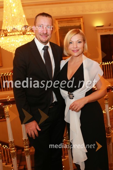  Gregor Pilgram, član uprave holdinga Generali CEE;  Alenka Vidic, CEO o28Christmas Gala v Londonu