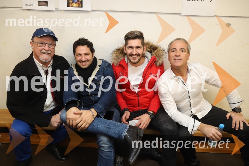  Tomaž Domicelj, glasbenik;  Jernej Tozon, pevec, skupina Čuki;  Miha Novak, skupina Čuki;  VIli Resnik, pevecSilvestrski pozdrav 2019
