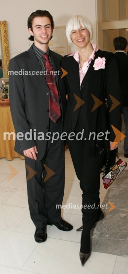 Baletnik Matjaž Marin in Barbra Drnač, plesna novinarka in
urednica oddaje Parada plesaBarbra Drnač