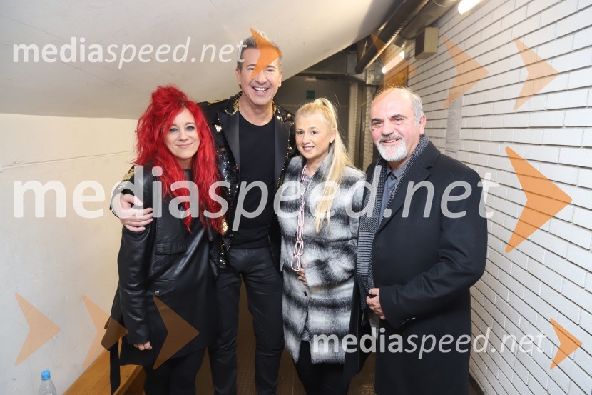  Andreja Brozović;  Werner Brozović, pevec;  Jana Jančič;  Goran  ŠaracSilvestrski pozdrav 2019