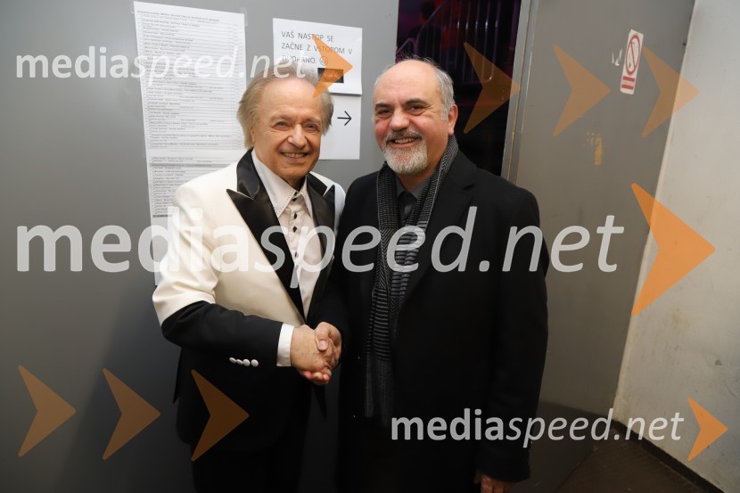  Alfi Nipič, pevec;  Goran  ŠaracSilvestrski pozdrav 2019