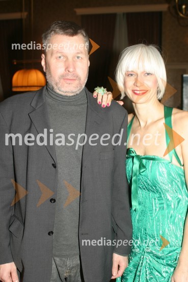 Bojan Požar in Barbra Drnač, plesna novinarka in urednica oddaje Parada plesaBarbra Drnač