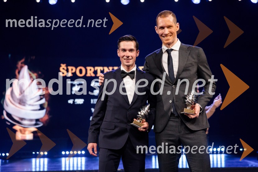  Primož Roglič, smučarski skakalec in kolesar;  Tine  Urnaut, kapetan slovenske odbojkarske reprezentanceŠportnik leta 2019