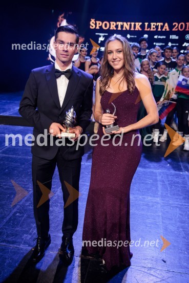  Primož Roglič, smučarski skakalec in kolesar;  Kaja Juvan, tenisačicaŠportnik leta 2019