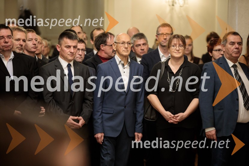  ... ;  Miroslav Cerar, nekdanji gimnastičar, predsednik Odbora za podeljevanje Bloudkovih priznanj;  ... ;  ... ;  ... Športnik leta 2019