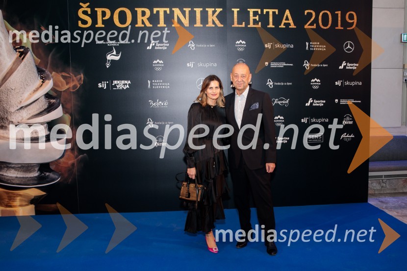  Karin Šimonka;  Tibor Šimonka, predsednik Gospodarske zbornice Slovenije Športnik leta 2019