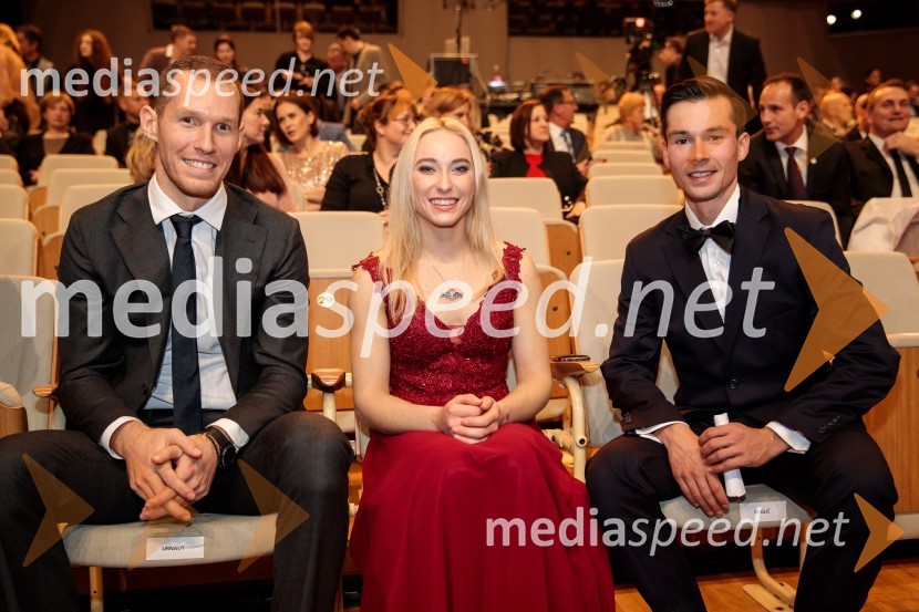  Tine  Urnaut, kapetan slovenske odbojkarske reprezentance;  Janja Garnbret, slovenska športna plezalka;  Primož Roglič, smučarski skakalec in kolesarŠportnik leta 2019