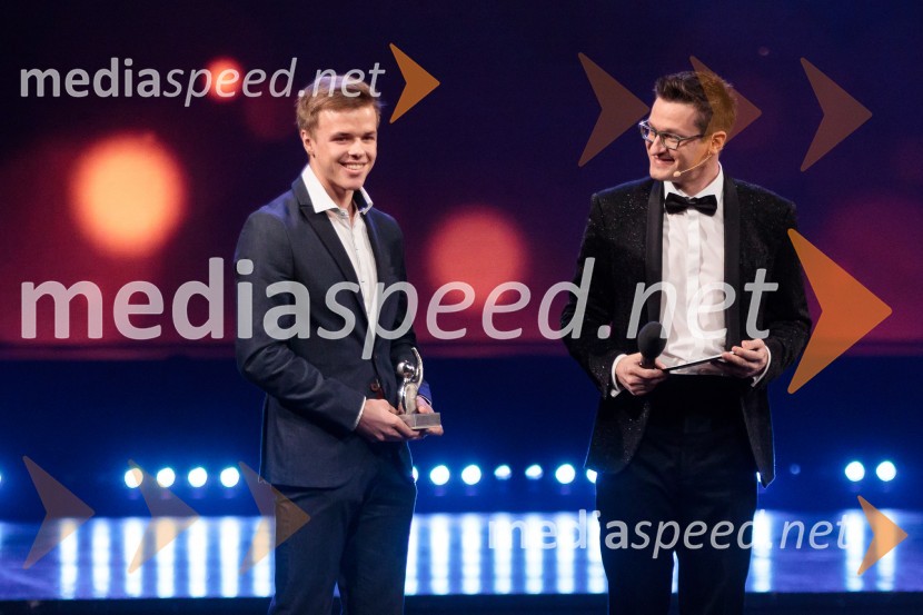  Alex Cisar, biatlonec;  Saša  Jerković, novinarŠportnik leta 2019