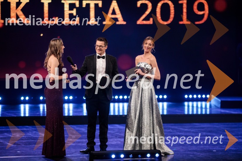  Kaja Juvan, tenisačica;  Saša  Jerković, novinar;  Ajda Smrekar, igralkaŠportnik leta 2019