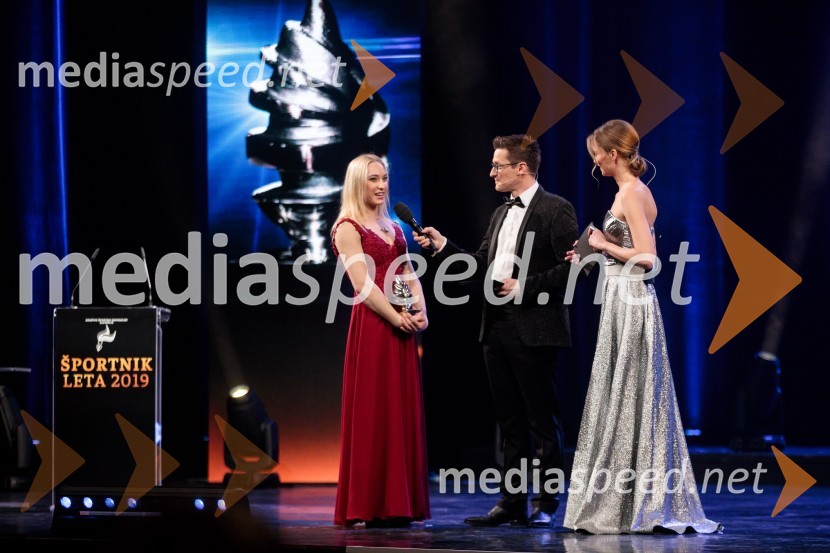  Janja Garnbret, slovenska športna plezalka;  Saša  Jerković, novinar;  Ajda Smrekar, igralkaŠportnik leta 2019