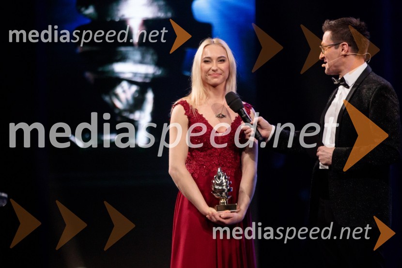  Janja Garnbret, slovenska športna plezalka;  Saša  Jerković, novinarŠportnik leta 2019