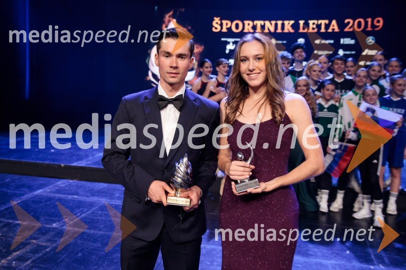  Primož Roglič, smučarski skakalec in kolesar;  Kaja Juvan, tenisačicaŠportnik leta 2019