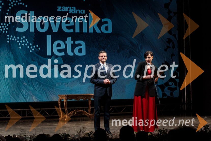  Marjan  Šarec, predsednik Vlade Republike Slovenije;  Melita Berzelak, odgovorna urednica revij Zarja in Pomagaj si samSlovenka leta 2019 je Ninna Kozorog