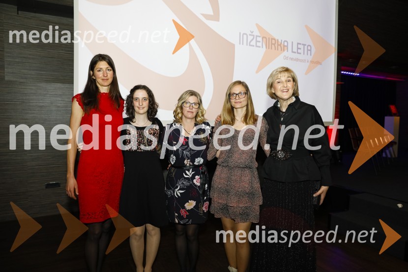  Eneja  Osterman;  Nika  Mlinarič;  Mia  Lesjak;  Kaja Zupančič;  Ana  RobnikInženirka leta 2019 je Aida Kamišalić Latifić