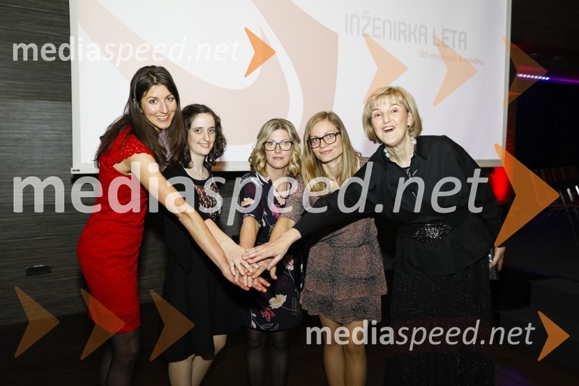  Eneja Osterman;  Nika  Mlinarič;  Mia  Lesjak;  Kaja Zupančič;  Ana  RobnikInženirka leta 2019 je Aida Kamišalić Latifić