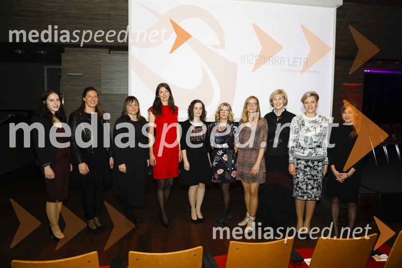  Katja  Popovič ;  Nina Lah;  Barbara  Bukvič ;  Eneja Osterman;  Nika  Mlinarič;  Mia  Lesjak;  Kaja Zupančič;  Ana  Robnik; dr. Aida  Kamišalić Latifić,  Fakulteta za elektrotehniko, računalništvo in informatiko, Univerza v Mariboru;  Vildana  Sulić KenkInženirka leta 2019 je Aida Kamišalić Latifić