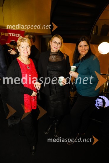  Irena  Butoln, germanistka;  Darja  Raichman, igralka;  Teja Pelko, novinarka, Svet24Za narodov blagor, premiera satirične komedije