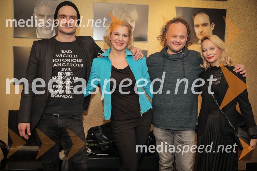  Gregor Gruden, igralec;  Karin Komljanec, igralka;  Gašper Jarni, igralec;  Viktorija Bencik Emeršič, igralkaKaraoke, premiera glasbene drame