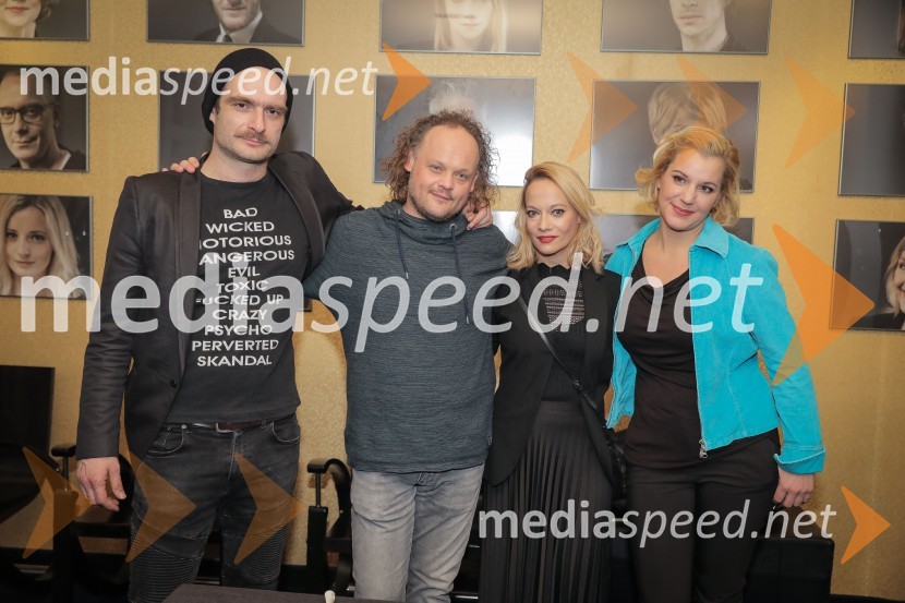  Gregor Gruden, igralec;  Gašper Jarni, igralec;  Viktorija Bencik Emeršič, igralka;  Karin Komljanec, igralkaKaraoke, premiera glasbene drame