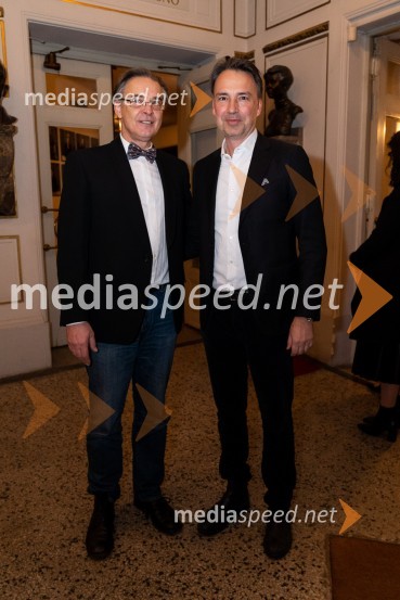   Igor  Samobor, igralec, ravnatelj SNG Drama Ljubljana;  Tomislav Čizmić, direktor uprave, Mercator d. d.Maria, premiera drame