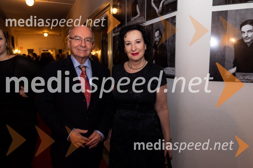  Mitja Rotovnik, nekdanji direktor Cankarjevega doma;  Polona Vetrih, igralkaMaria, premiera drame