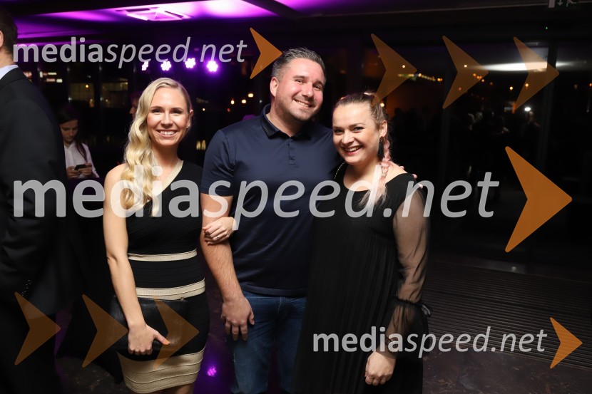  Vanessa Ternjak;  Aleksander  Barišič, Direktor Murrena gres;  Valentina BarišičGala Proelium 2019, razglasitev najboljših športnikov in druženje