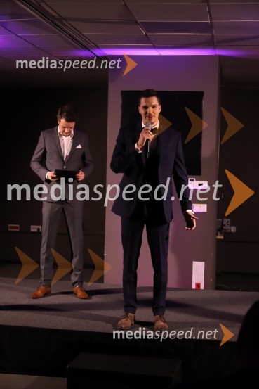  Mitja Šeško, moderator prireditev ;  Jan Ternjak, direktor Športne agencije ProeliumGala Proelium 2019, razglasitev najboljših športnikov in druženje