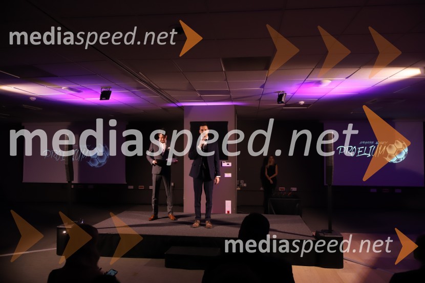  Mitja Šeško, moderator prireditev ;  Jan Ternjak, direktor Športne agencije ProeliumGala Proelium 2019, razglasitev najboljših športnikov in druženje
