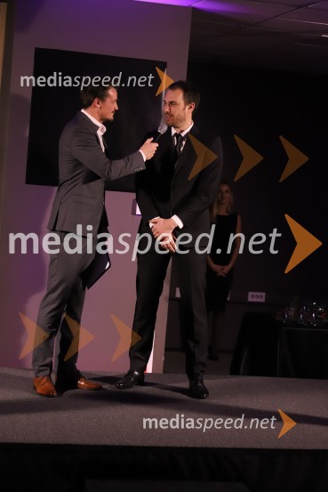  Mitja Šeško, moderator prireditev ;  Jure  Natek, vodja reprezentanceGala Proelium 2019, razglasitev najboljših športnikov in druženje