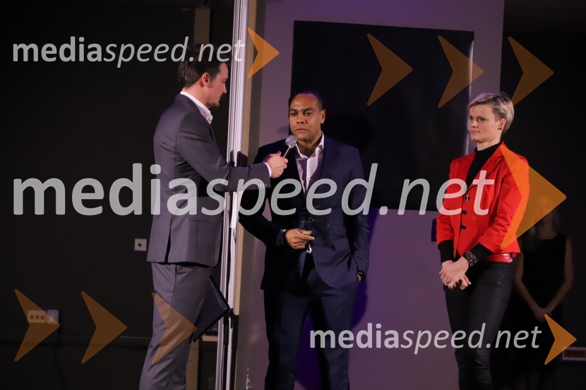  Mitja Šeško, moderator prireditev ;  Marcos  Tavares, nogometaš, NK Maribor;  Urška  Žolnir Jugovar, judoistkaGala Proelium 2019, razglasitev najboljših športnikov in druženje