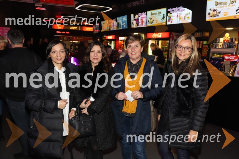  Jagoda Đorđević, Pepermint PR;  Jana Ujčič, novinarka, Pop TV;  Danica  Ksela, novinarka POP TV;  Duška  Žolger, Pepermint PROd Eldorada do pekla, premiera dokumentarnega filma